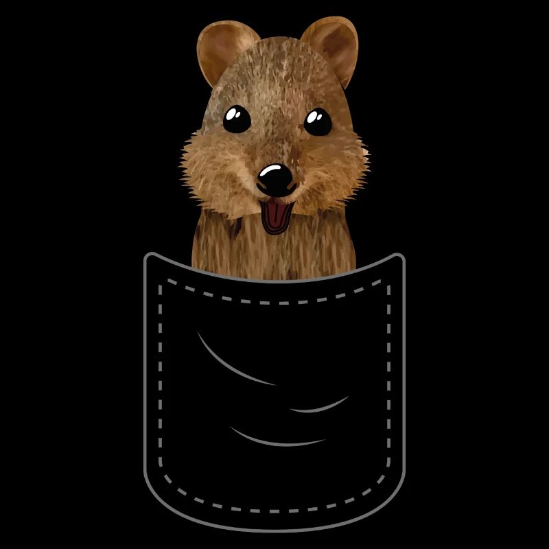 Quokka Känguru süß Brusttasche