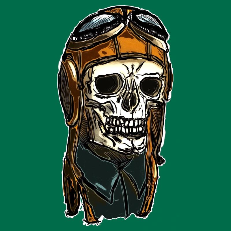 Skull avec casque