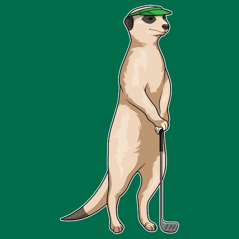 Erdmännchen Golf Golfschläger
