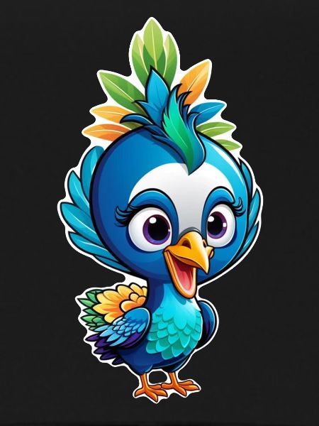 Cute Little Peacock