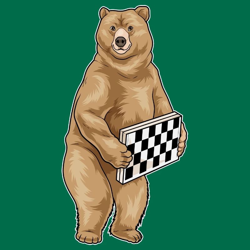 Jeu d’échecs Bear Chessboard