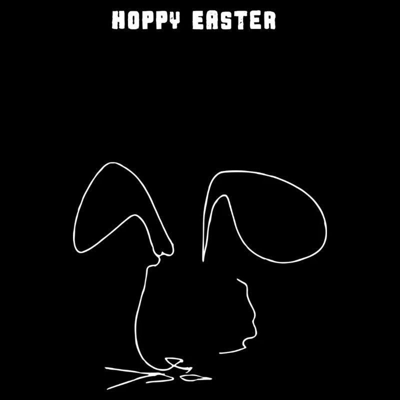 Minimalist Design | Rabbit | Easter | Gift