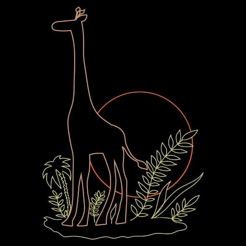 Lustige Illustration Giraffe