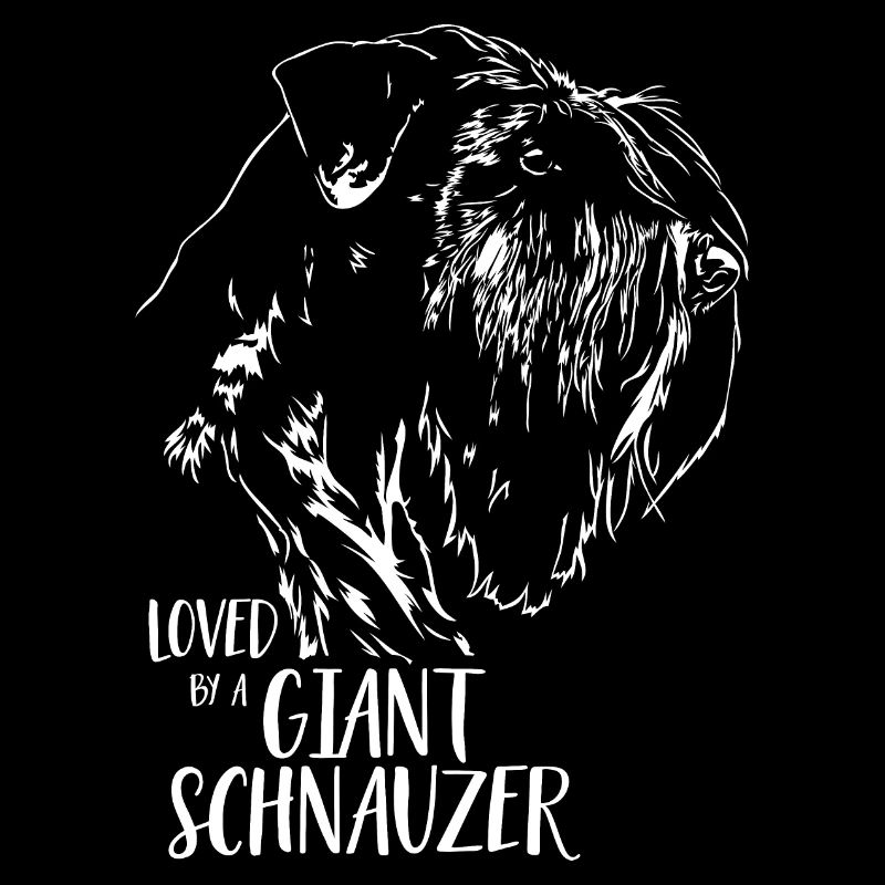 Loved by a Giant Schnauzer Hundespruch Wilsigns