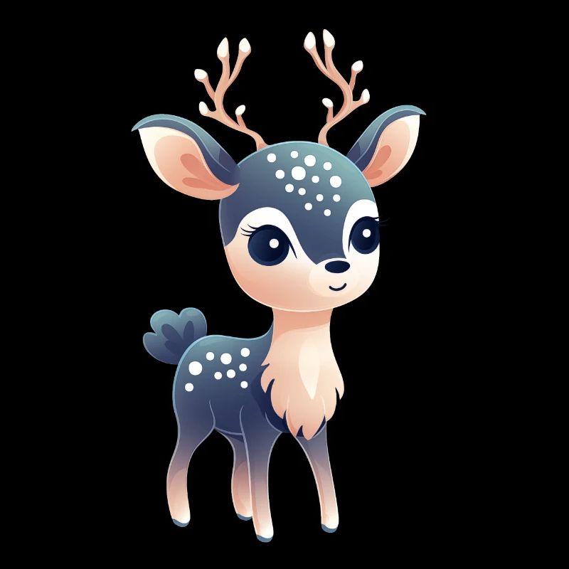 Mignon petit faon magique de Noël