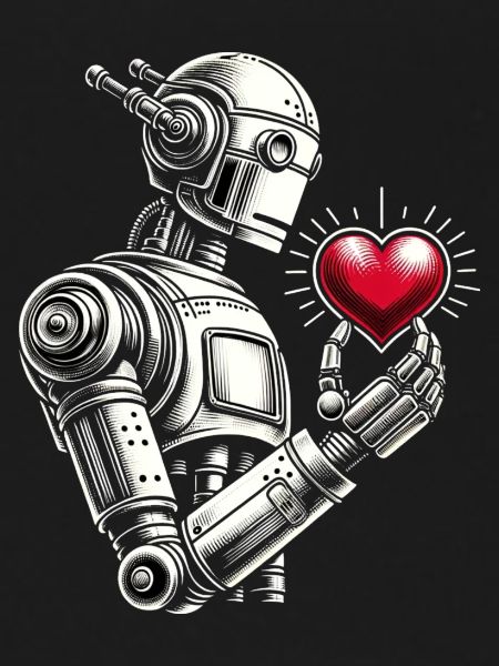Robot with a heart