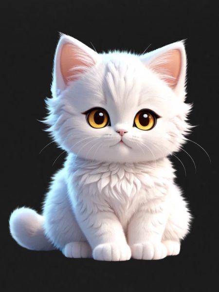 Cute white kitty