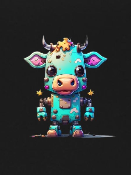 Roboter Kuh