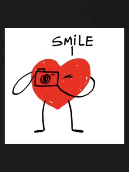 Heart with Camera Cartoon