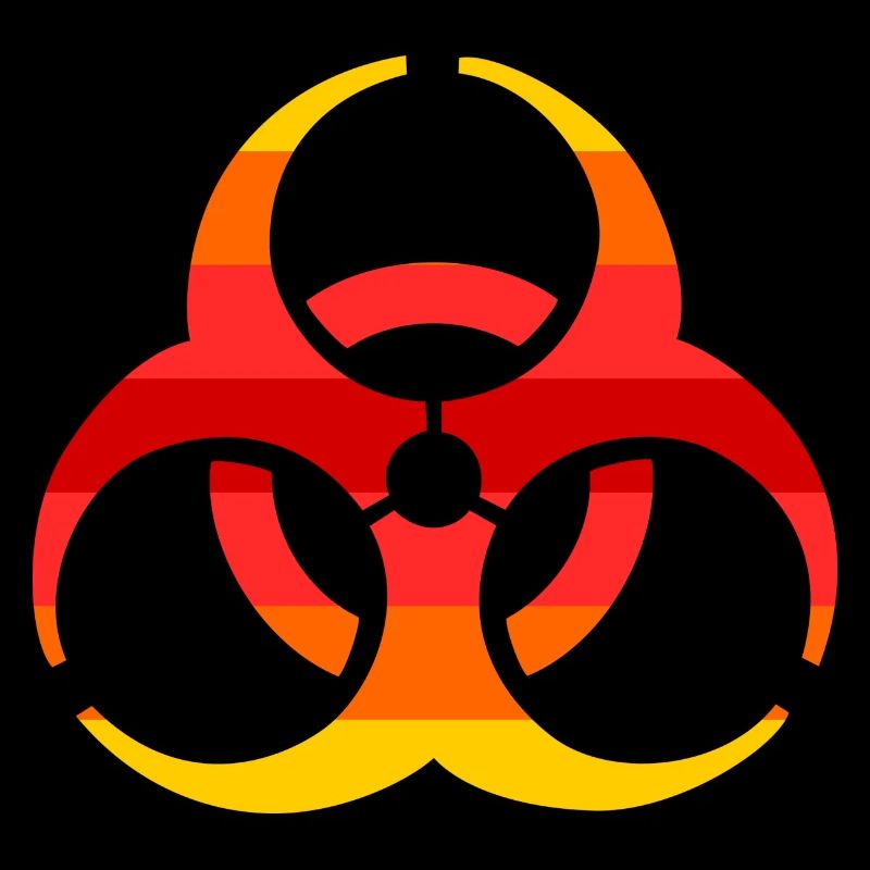 Biohazard Colour - Biological Symbol