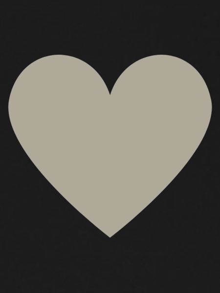 Beiges/Greiges/Taupe Herz Minimaldesign