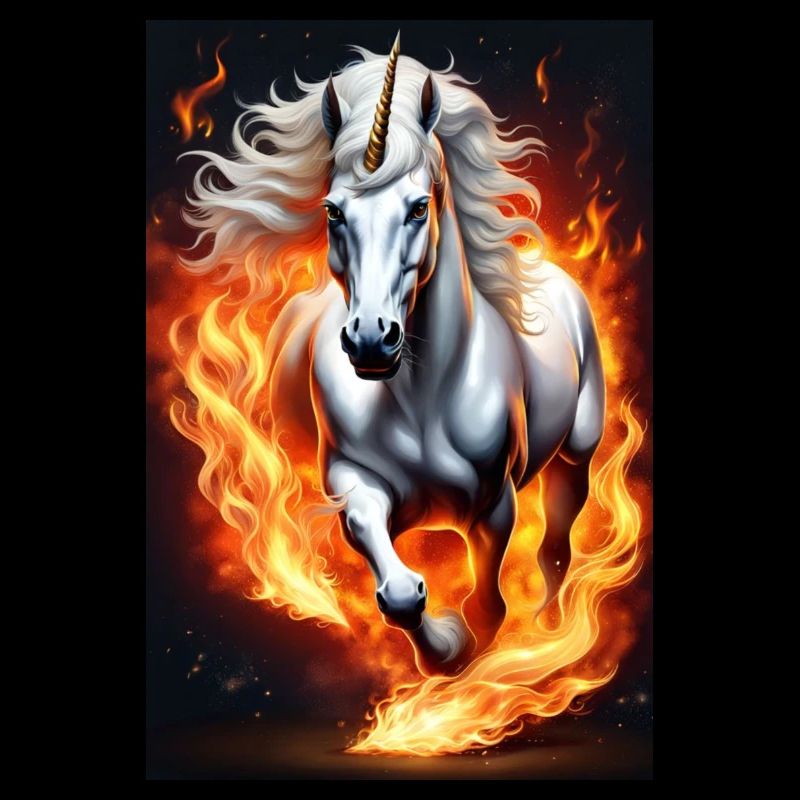 White Animals Einhorn