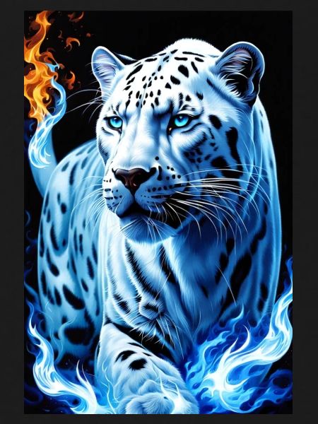 White Animals Leopard