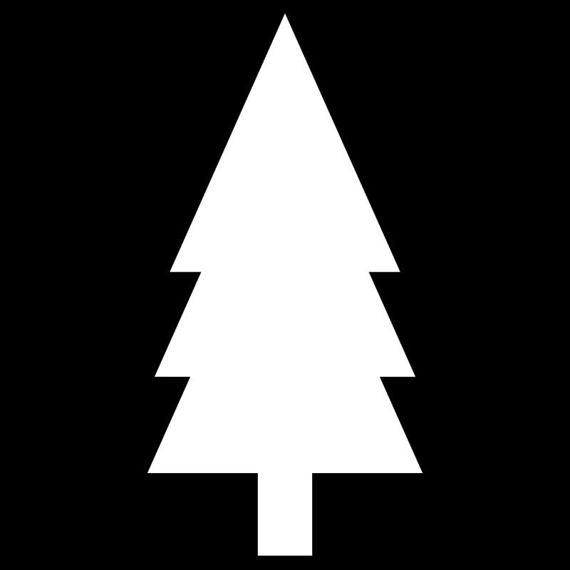 Silhouette de sapin
