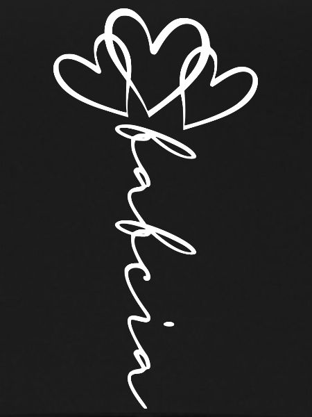 Babcia Scripture Heart Flower