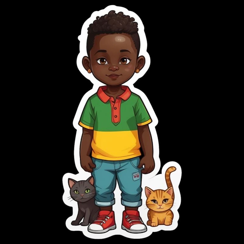 Idée cadeau d’amour de chat enfant