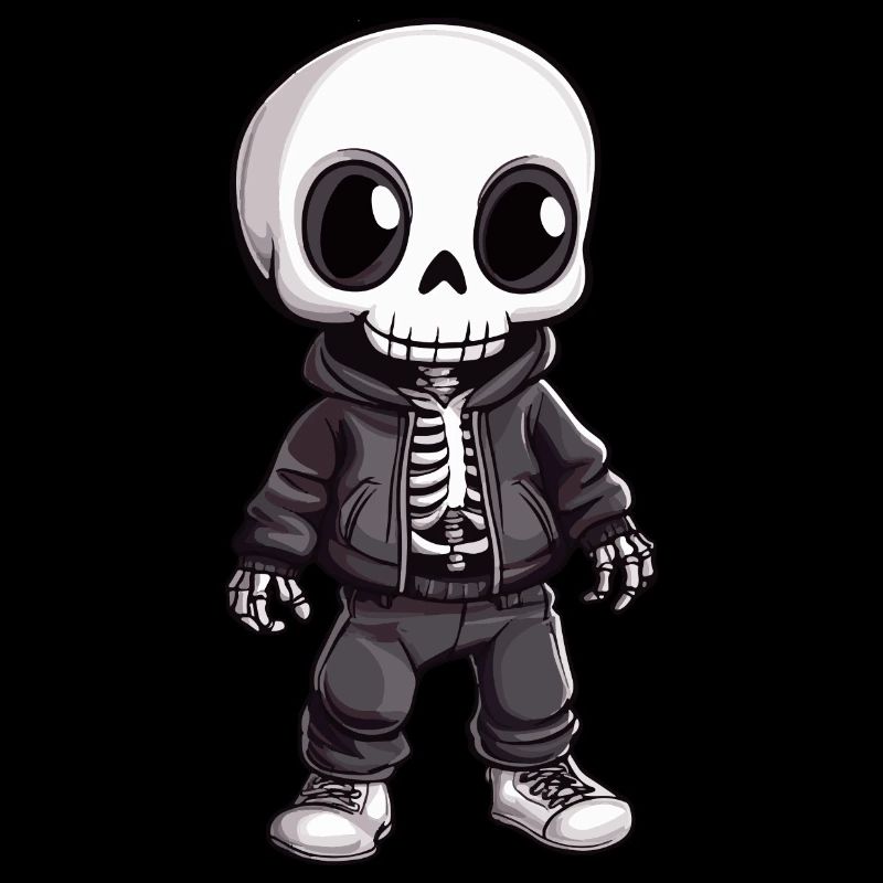 Skeleton Halloween Cartoon