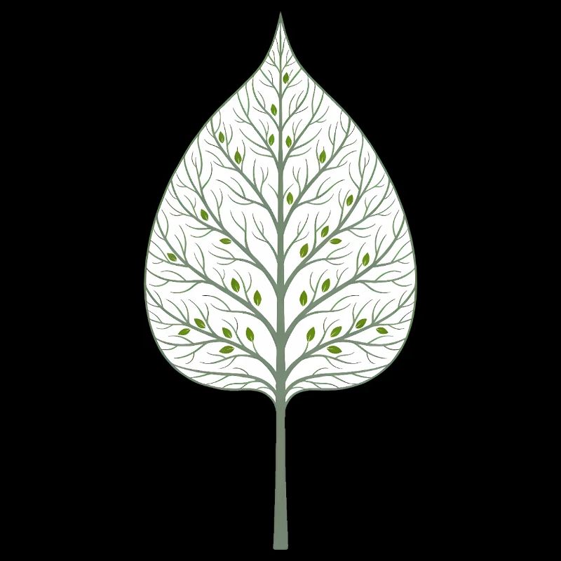 Arbre caché dans la feuille