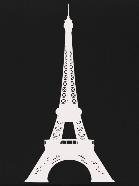 Eiffel Tower Silhouette Print