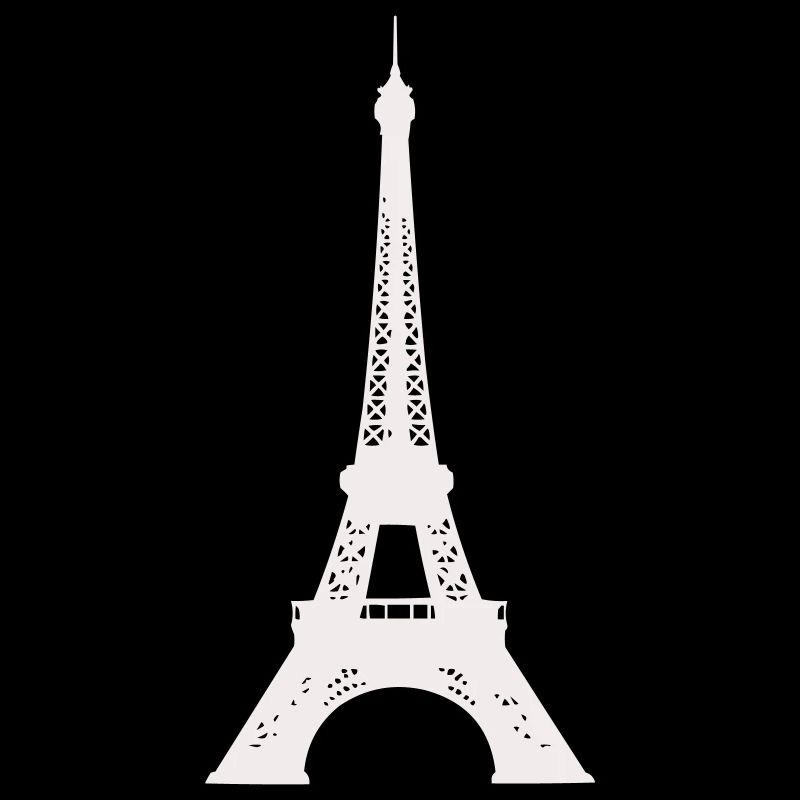 Silhouette de la Tour Eiffel Imprimé