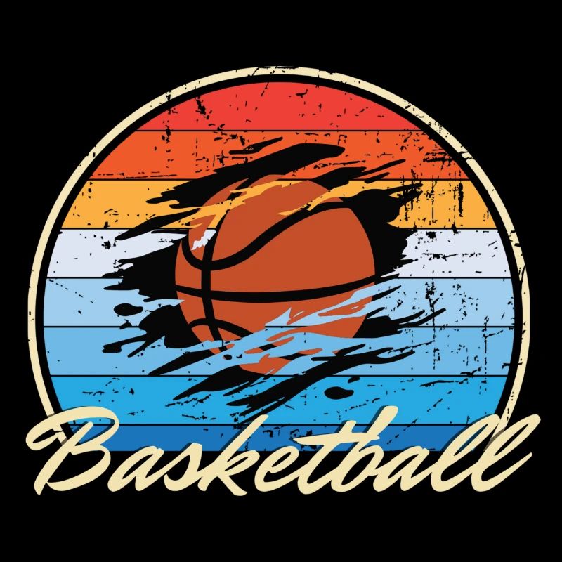 Basketball playing Basket ball vintage Geschenk