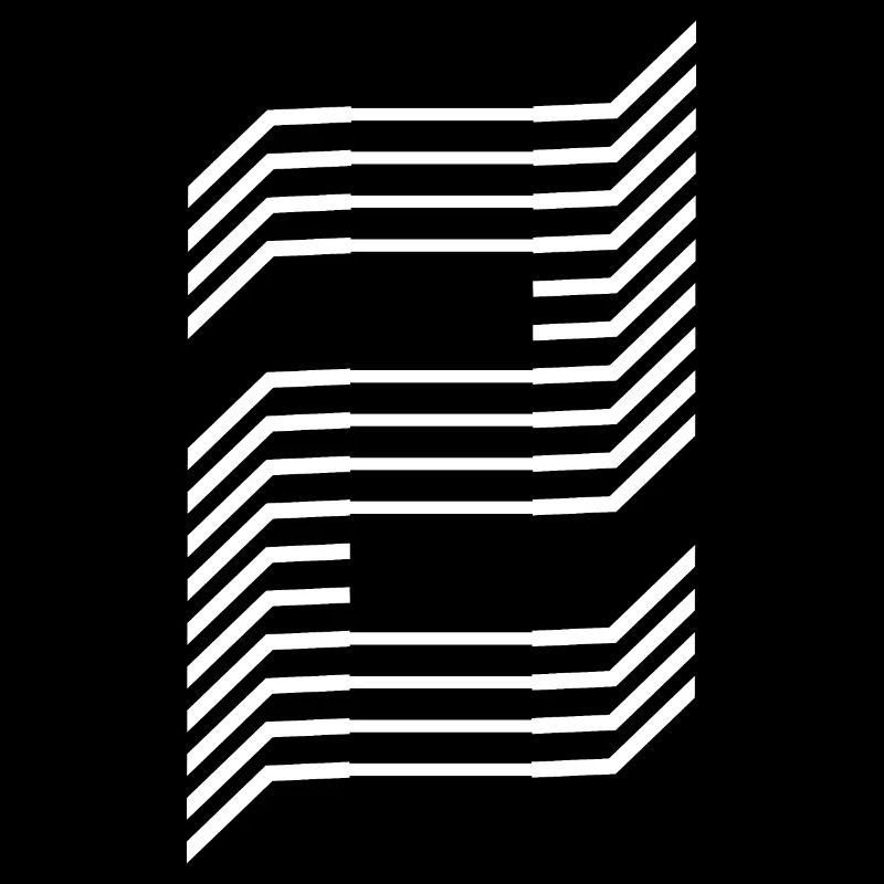 Eindeutige Zahl 2 "Weiß"