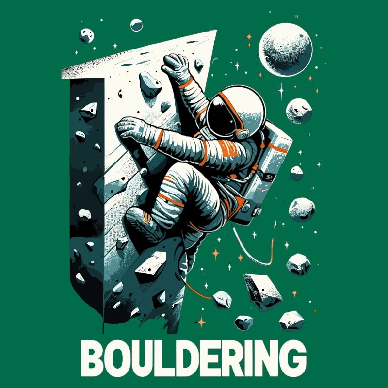 Bouldering Astronaut Spaceman Gift