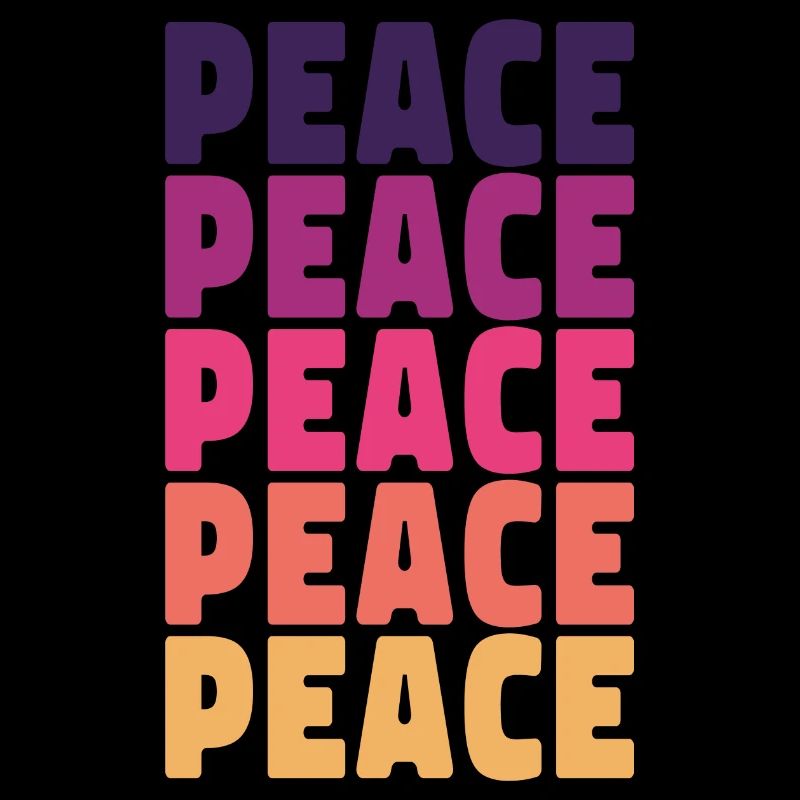 Rainbow Peace Colorful Against War