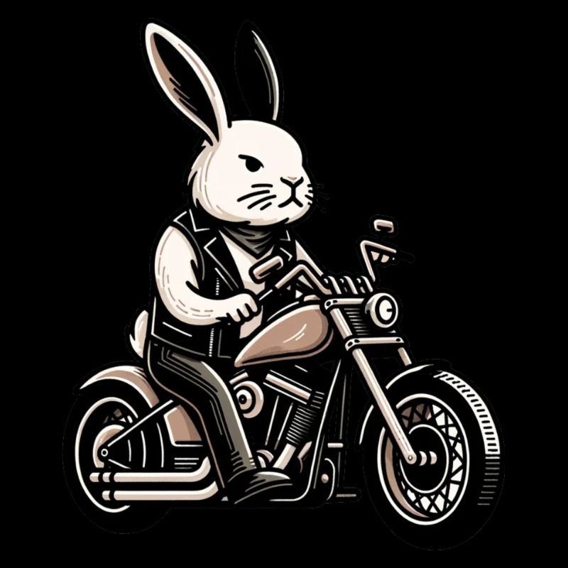 Lapin motard