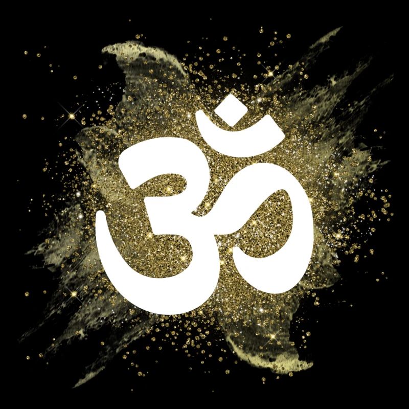 om sign gold air element mantra