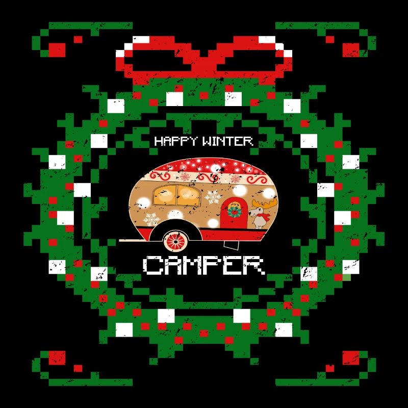 UGGLY HAPPY WINTER CAMPER