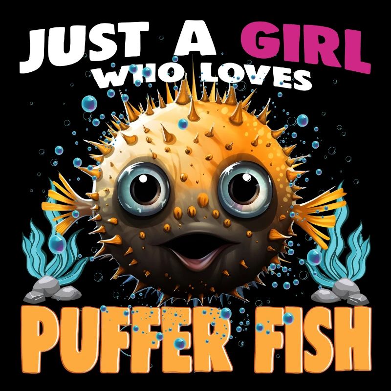 Juste une fille qui aime le poisson-globe