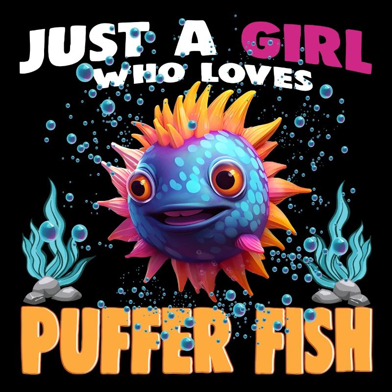 Juste une fille qui aime le poisson-globe