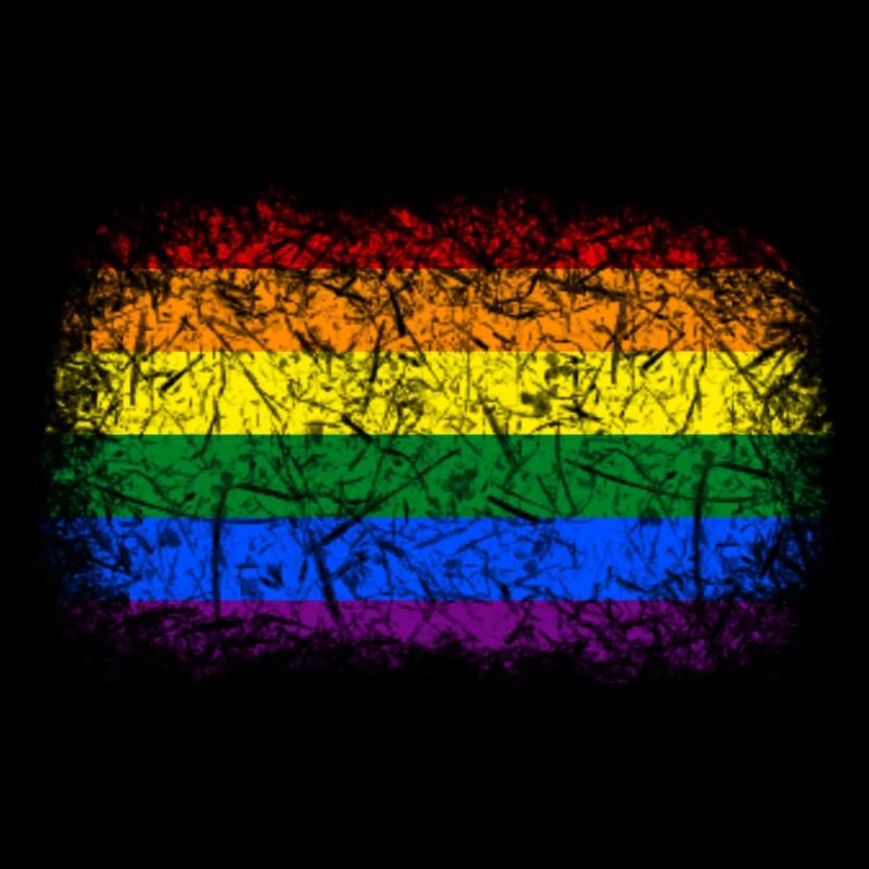 Regenbogenfahne Used Look