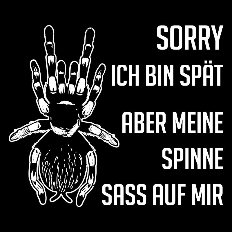 Meine Spinne saß auf mir - lustiges Spinnendesign