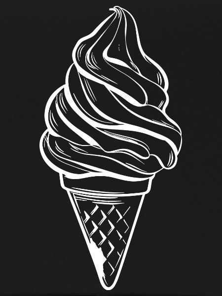 Ice Cream Cone Drawing