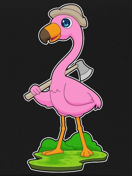 Flamingo Lumberjack Axe