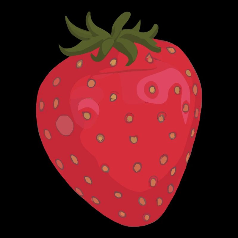 Erdbeere Illustration Geschenkidee