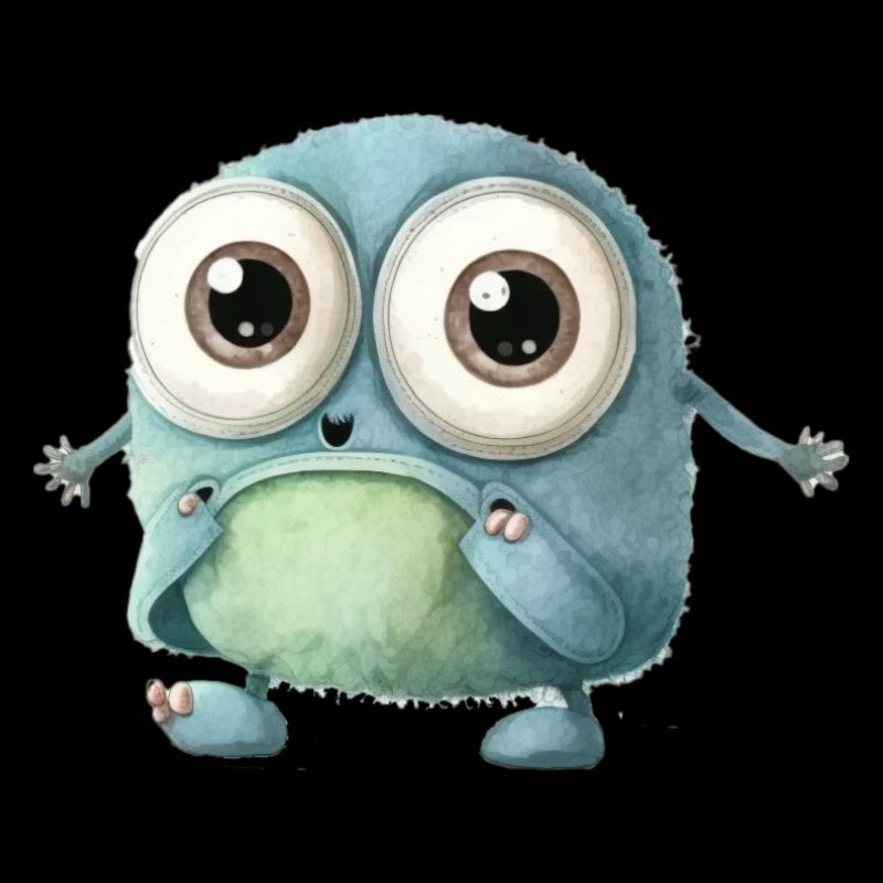 Dessin de monstre mignon