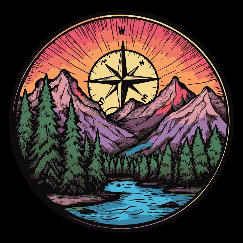 Mountains Compass Landscape