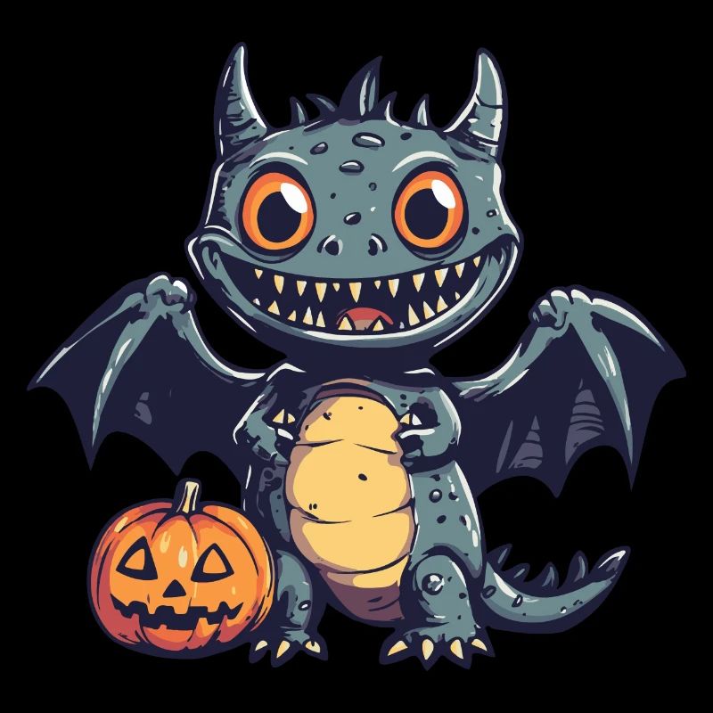 Dragon Halloween Bande dessinée drôle