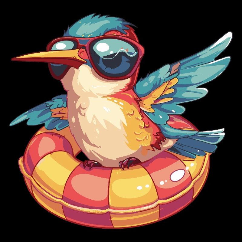 Hummingbird Bird Comic Cool