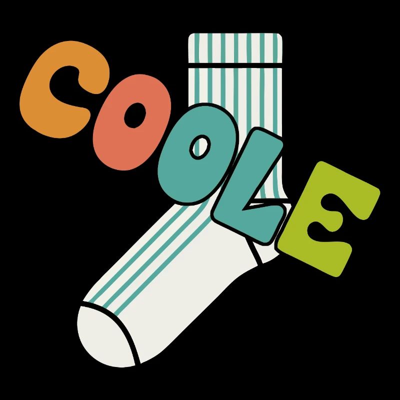 Cool sock - fun motivational design