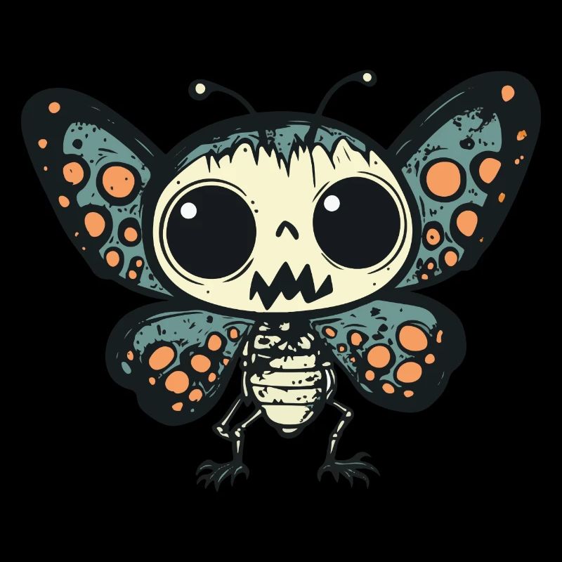 Butterfly Halloween Comic Funny