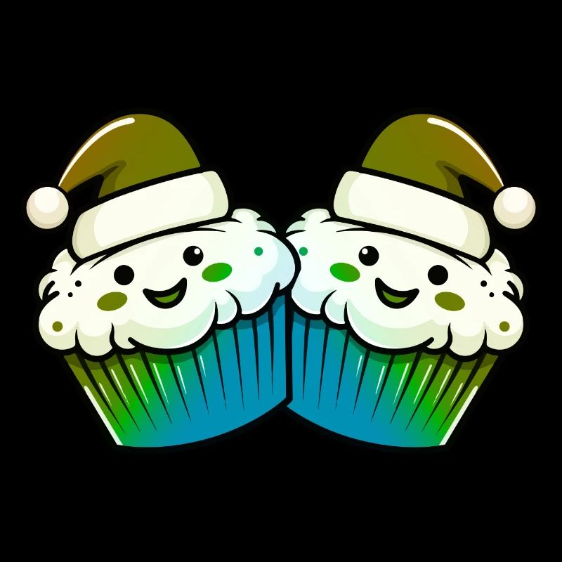 Muffin Cake Baking Christmas