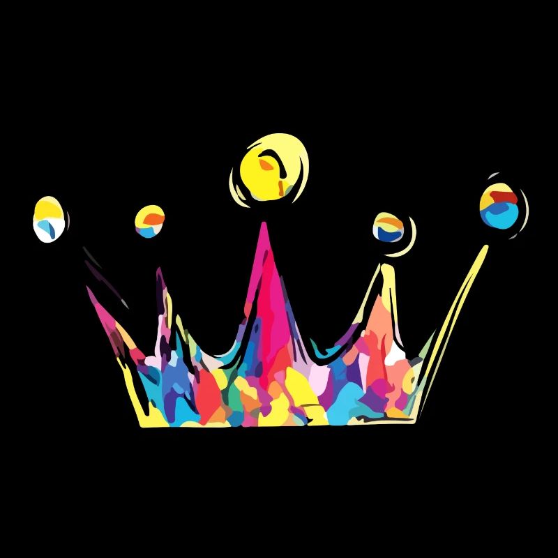 Crown Colorful Symbol