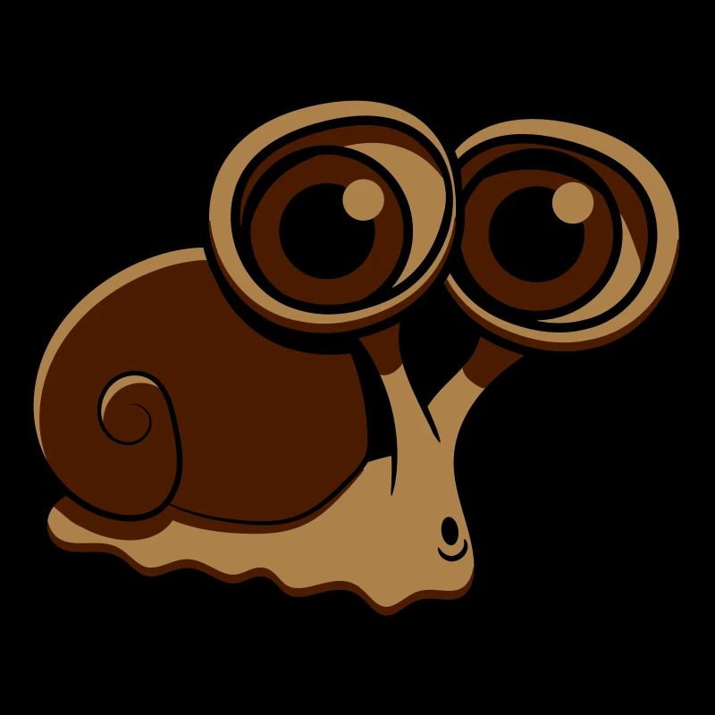 Escargot drôle gros