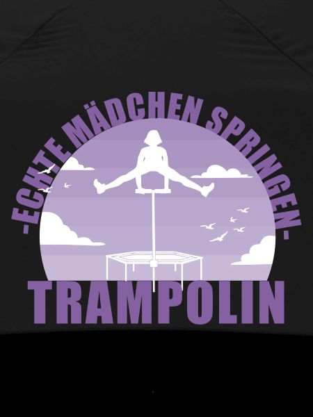 Echte Mädchen springen Trampolin Geschenk