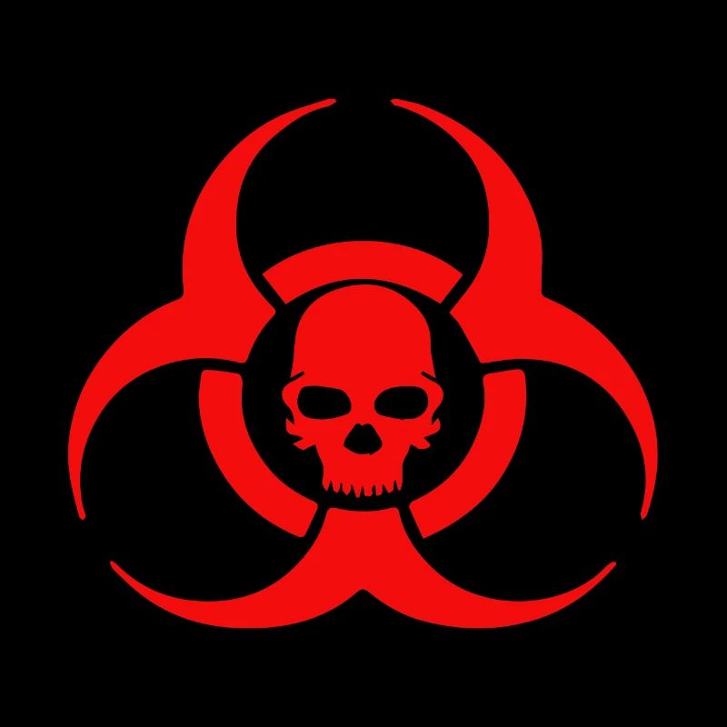 Icône de crâne Biohazard