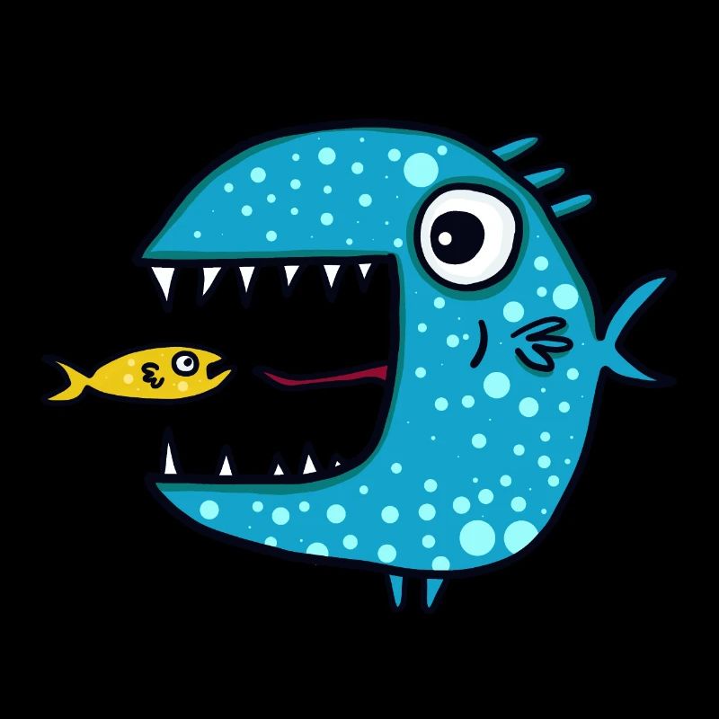blue predatory fish